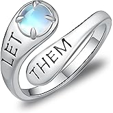 Let Them Ring 925 Sterling Silver Let Them Rings for Women Inspirational Encouragement Jewelry Gifts for Women
