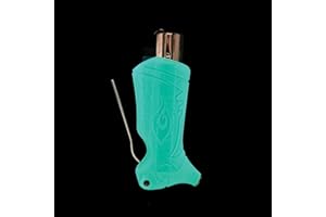 Toker Poker - Clipper Lighter Sleeve Glow in The Dark - All Inclusive Tool for Camping and Other (Glow Green)