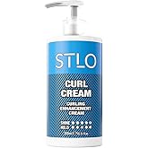 STLO Moisture Rich Curl Cream - Enhances Shine and Frizz Control - Defines Natural Curly Hair 300ml