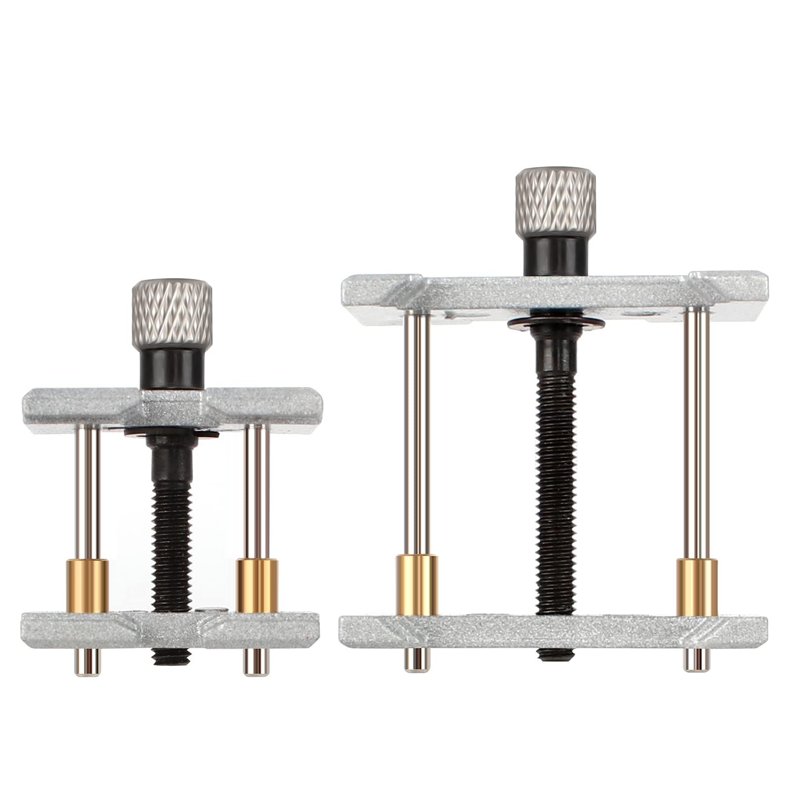 Haisheng 2PCS Adjustable Watch Case Holder & Repair Tool Kit (2 Sizes, Silver)