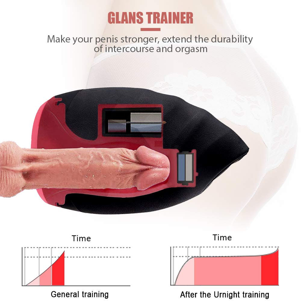 Dulexo Masturbador Multifuncional 3-en-1, vibrador para sexo oral con canal ejercitador de glande, función de calentamiento 6 modos juguete sexual para masturbación masculina