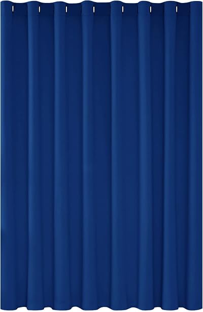 Deconovo Eyelet Blackout Curtain 100 x 95 Royal Blue Energy Saving Panel