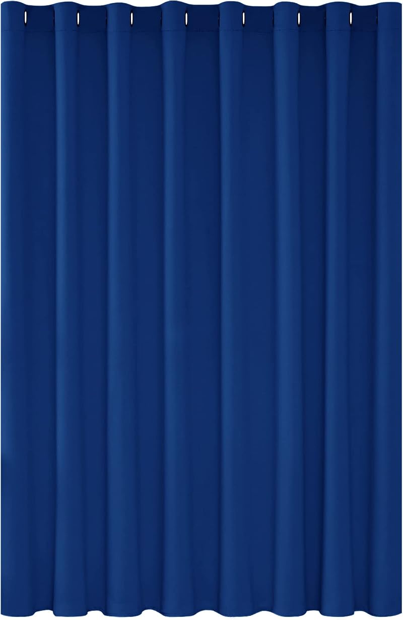 Deconovo Eyelet Blackout Curtain 100 x 95 Royal Blue Energy Saving Panel