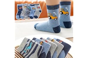5Pairs Cartoon Dinosaurs Pattern Sport Socks Fashion Cotton Crew Socks for Spring Autumn Winter Daily