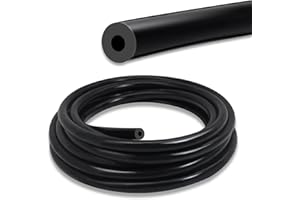 SDZONGES Vacuum Hose Automotive, 1/8"(3mm) ID Vacuum Hose, 10FT Vacuum Lines Automotive, 130PSI Max Pressure Silicone Vacuum Hose, Vacuum Tube Black.