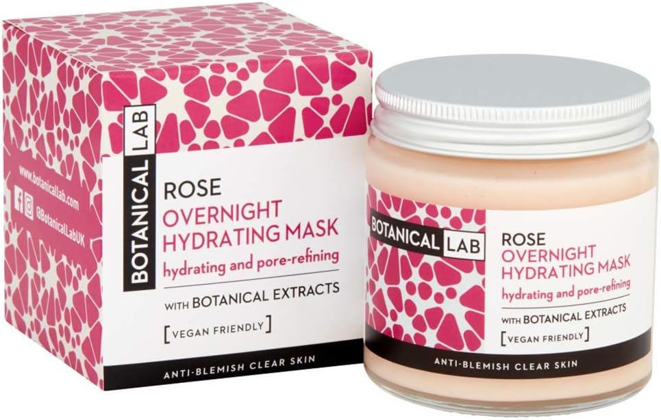 Botanical Lab Rose Overnight Hydrating Face Mask 100ml with Hyaluronic Acid BigaMart