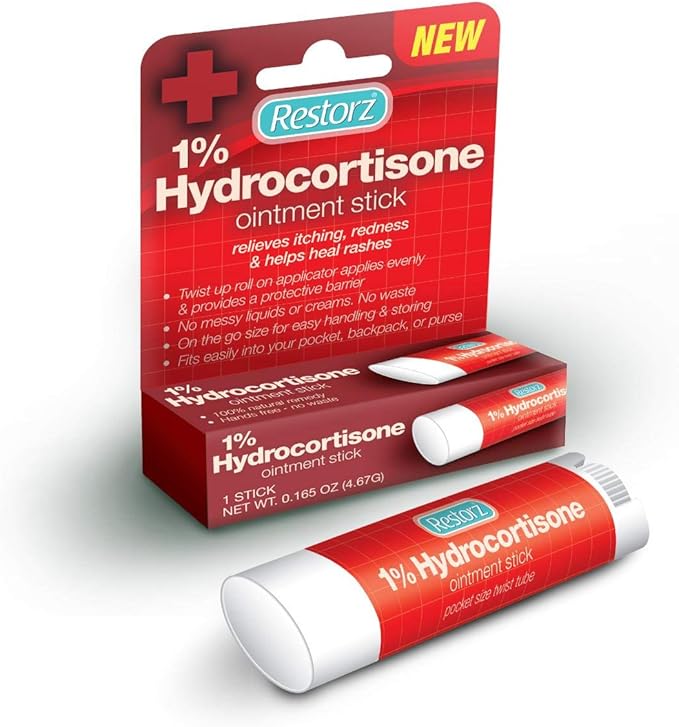 Restorz Hydrocortisone 1 Cream Treatment Stick, Fast