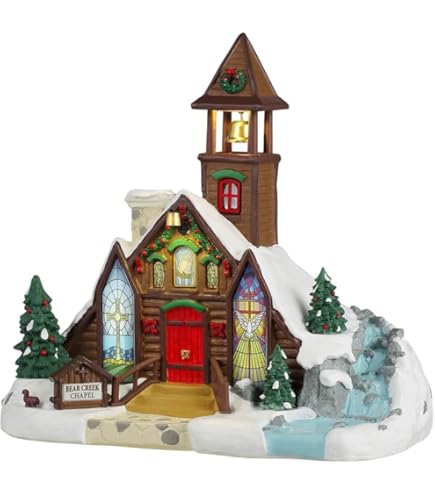 LEMAX　バーチクリーク アイスフィッシング フェスティバル Amazon.com: Lemax Village Collection - Birch Creek Ice