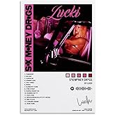 BORVO LUCKI Poster Sx Mney Drgs Album Cover Poster for Room Aesthetic Decorative Painting Wall Art Living Room 24x36inch(60x90cm)