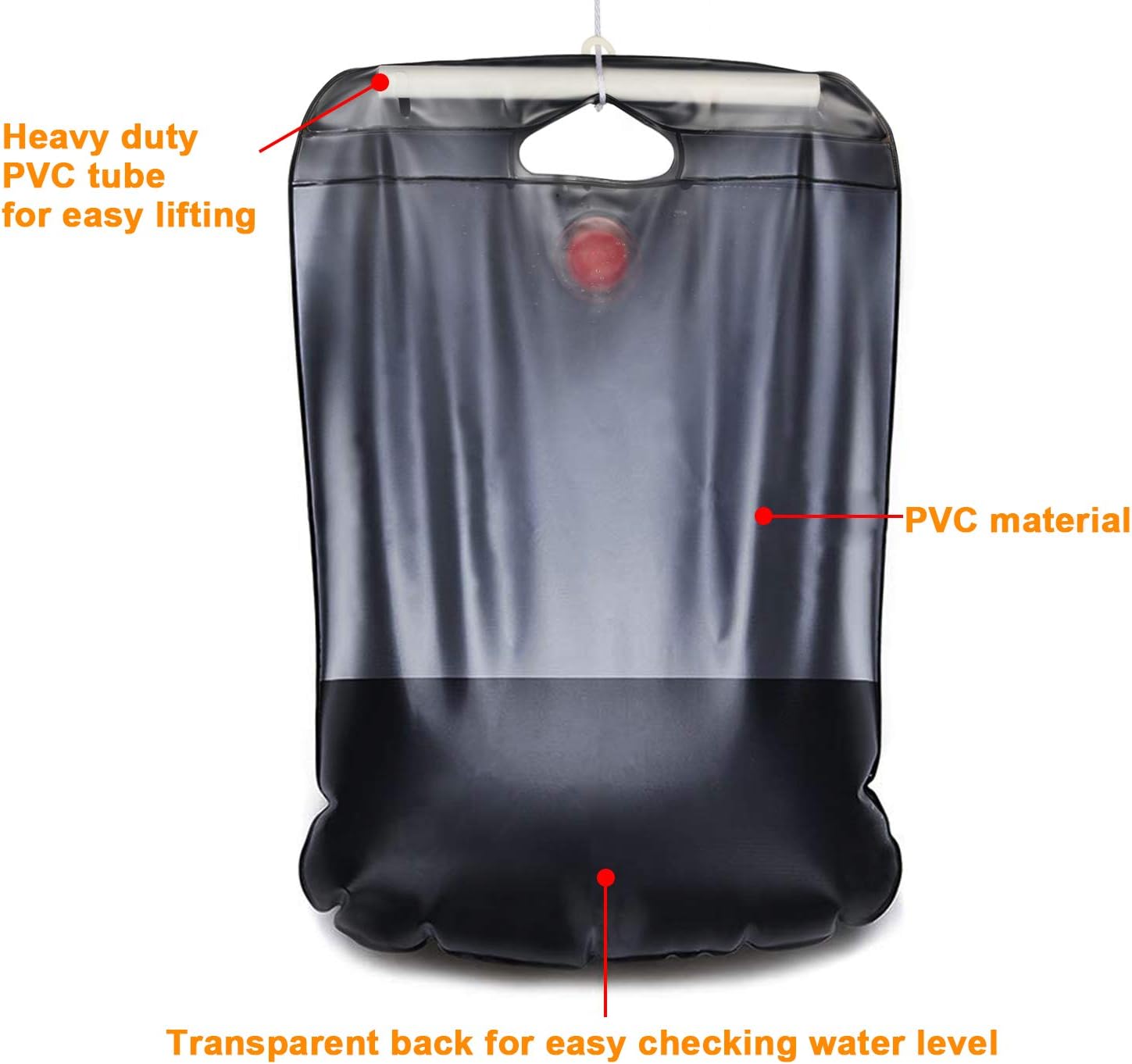 DOTSOG Portable Outdoor Solar Shower Bag Camp Shower Bag 5 Gallons/20L with Removable Hose and On-Off Switchable Shower Head for Camping Beach Swimming Outdoor Traveling : Sports & Outdoors