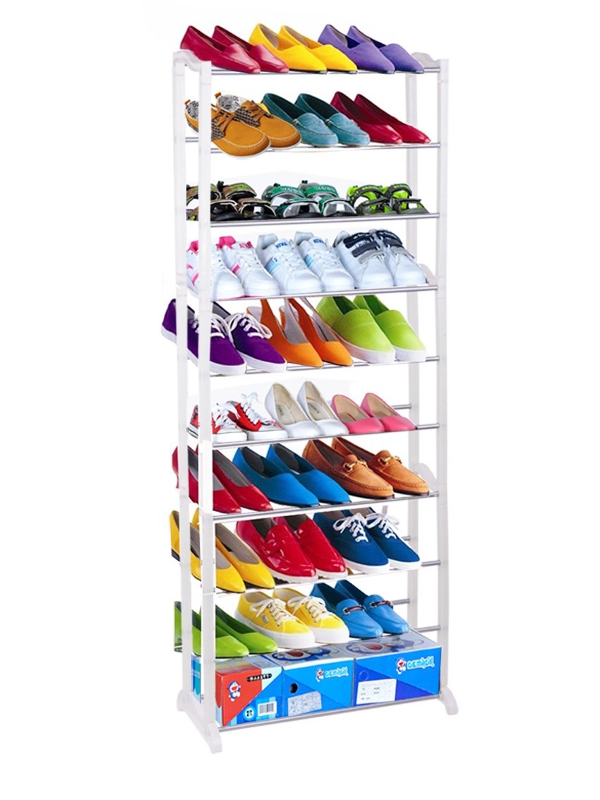 Best Shoe Tower Rack Free Standing Organizer Space Saving Shoe Rack