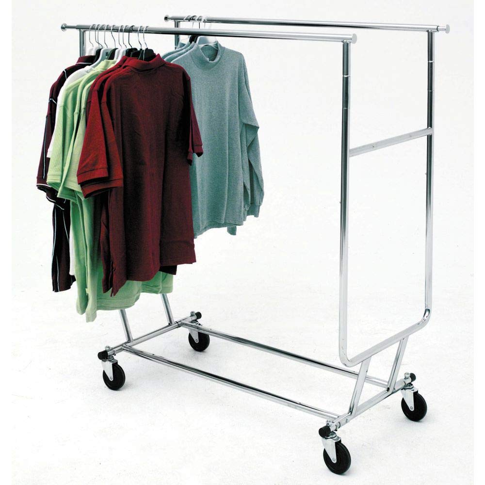 Buy Econoco Double Hangrail Rolling Clothes Rack Heavy Duty