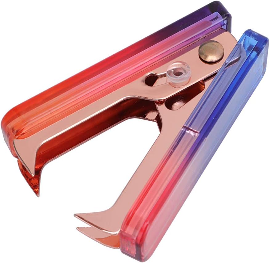 LUYING Clear Staple Remover Extra Wide Stainless Steel Jaws Staple Puller Tool for Office School Home Supplies (Rainbow) : Office Products
