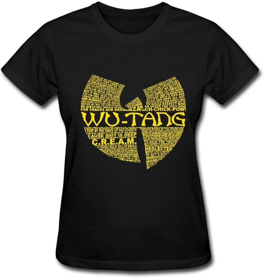 HUBA Women's Tshirt Wu Tang Clan Black