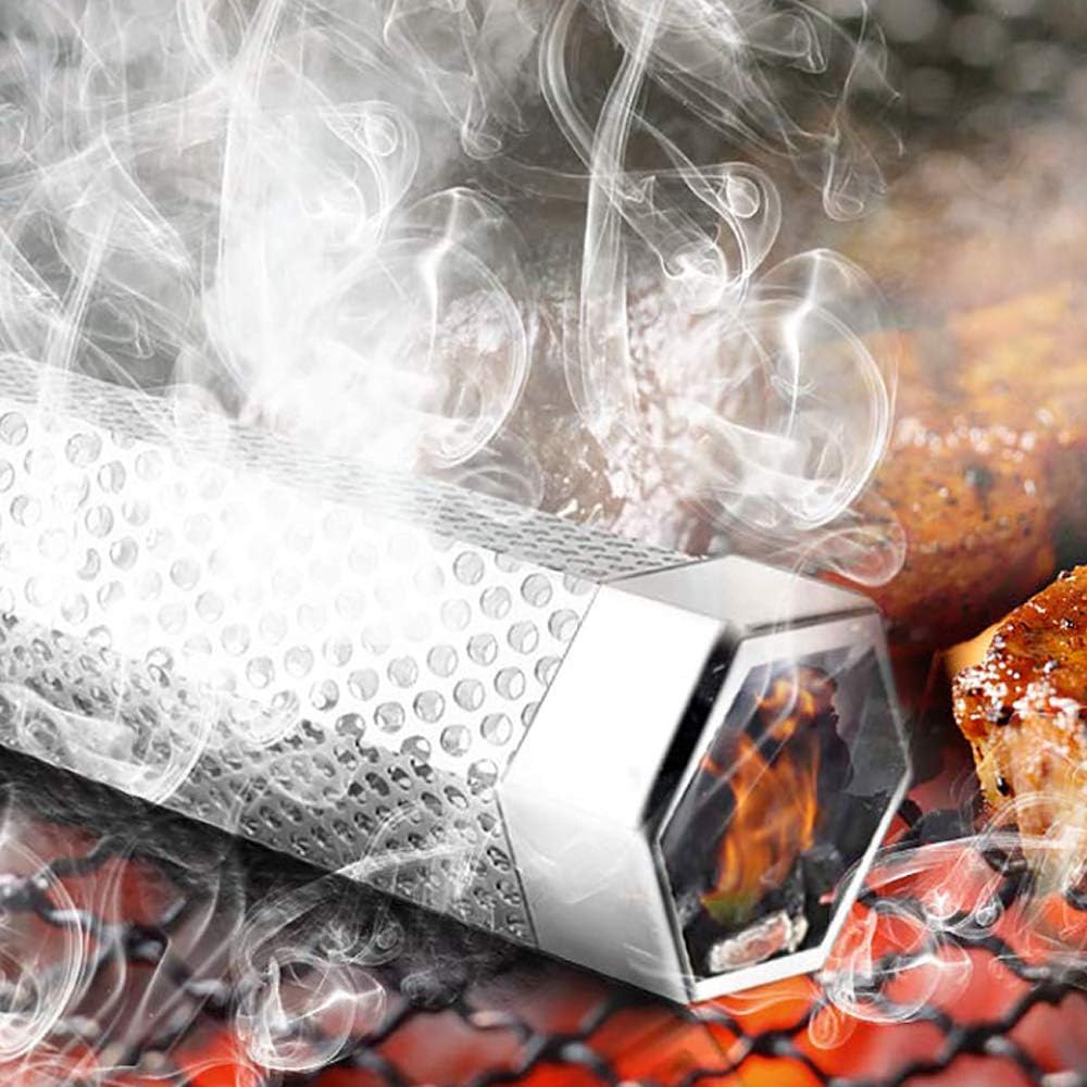 MiaoxinUK Pellet Smoker Tube, 6" Barbecue Wood Pellet Tube Smoker for Cold/Hot Smoking - Image 4