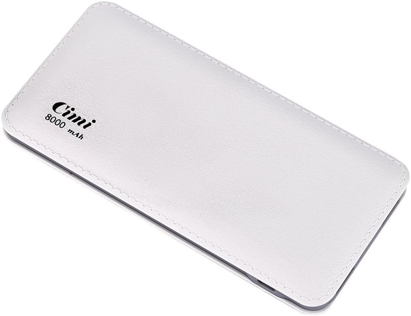 CIMI X4 10000mAh Portable Battery Charger Power Bank for Android iPhone Samsung HTC -White