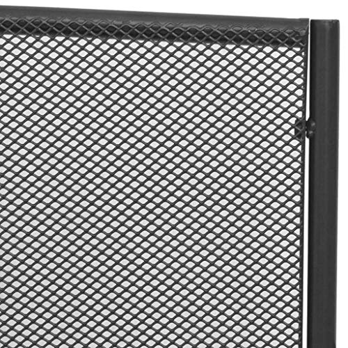 vidaXL Gartenbank Armlehne 108cm Streckmetall Metallbank Sitzbank Parkbank – Bild 5