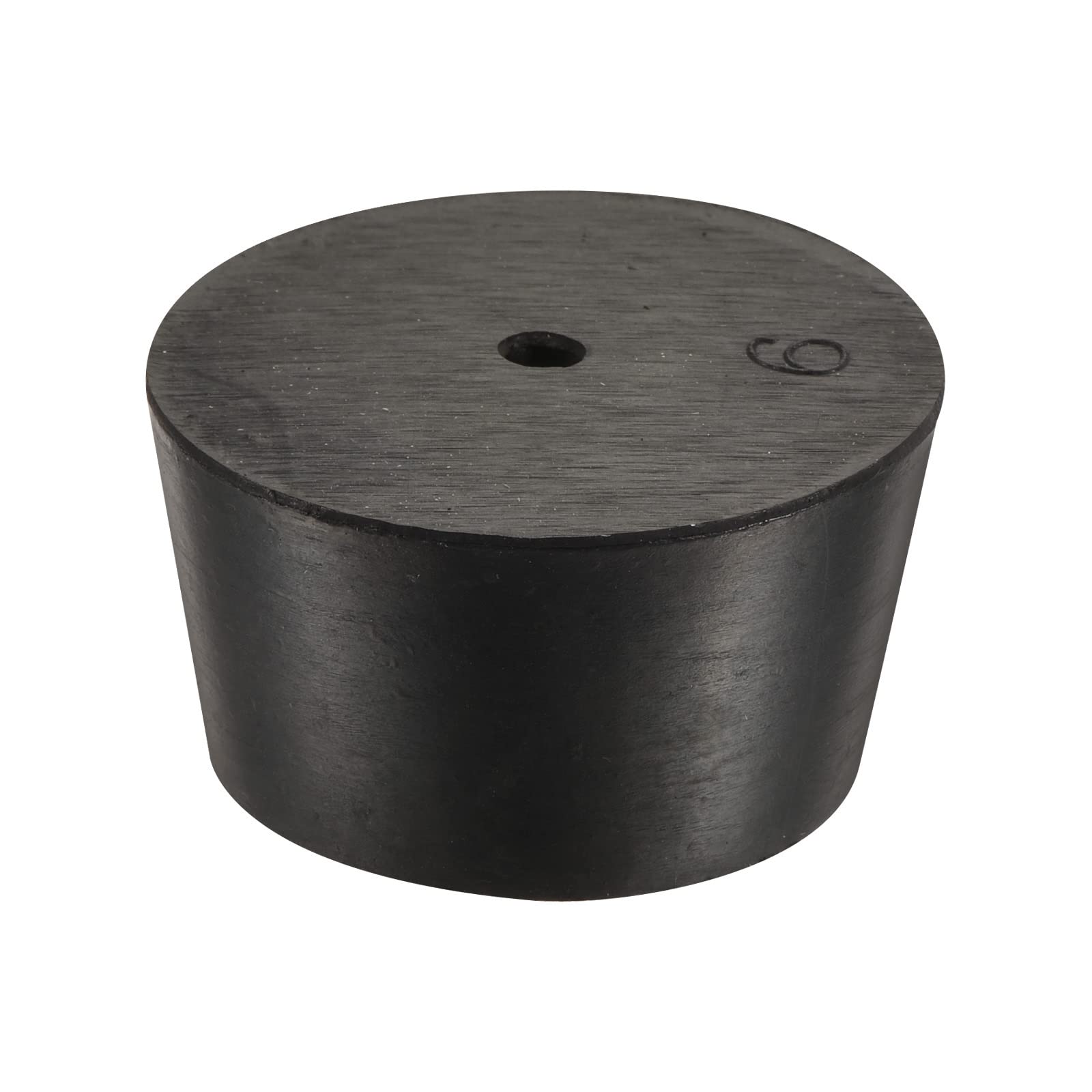 YOKIVE Rubber Stoppers with Hole, Tapered Plugs with High-temperature Resistance | Protect Hole, Great for Lab Industry (Black, 37mm to 45mm)