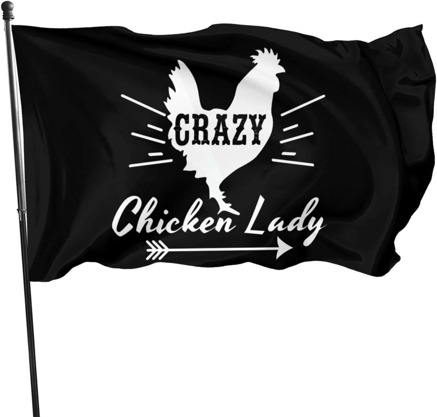 Yuantaicuifeng Banderas de Banderas de decoración de jardín Crazy