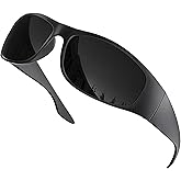 grinderPUNCH Polarized Super Dark Sunglasses Category 4 Extra Dark Blackout Lenses for Sensitive Eyes Light Sensitivity
