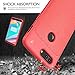 Oneplus 5t case, KuGi SS [Scratch Resistant] Premium Flexible Soft Anti Slip TPU Case for Oneplus 5t Smartphone (Red)