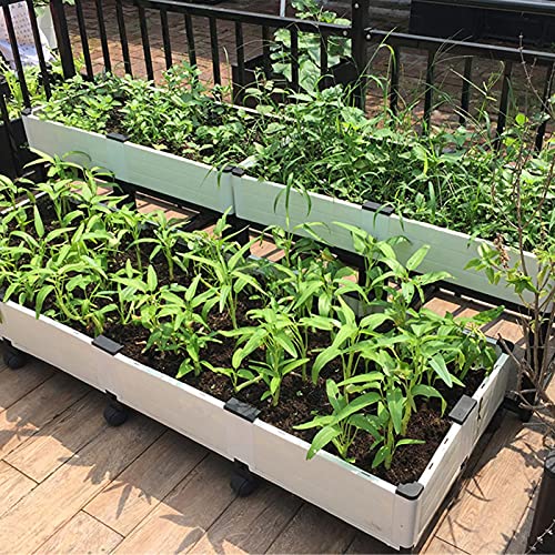 LLFF Hochbeet Pflanzbeet Gemüsepflanze Hochbeet, Garten Pflanzer Box für Blumen Gemüse, Outdoor Indoor Pflanzkasten… – Bild 8