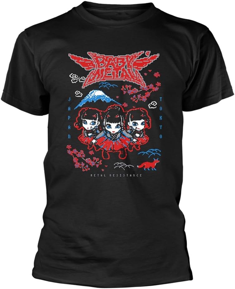 Official T Shirt Japanese Kawaii Metal Pixel Tokyo Logo M