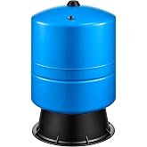 VEVOR 20-Gallon Vertical Well Pressure Tank, Pre-Charged Pressurized Water Tank for Well Pumps, Heavy-Duty Carbon Steel Water Storage Container for Home, School, Farm &amp; Irrigation Systems