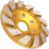 Meacase 4" Diamond Cup Grinding Wheel for Concrete Masonry Granite Marble Stone for Angle Grinder with 7/8"-5/8" Arbor (Turbo