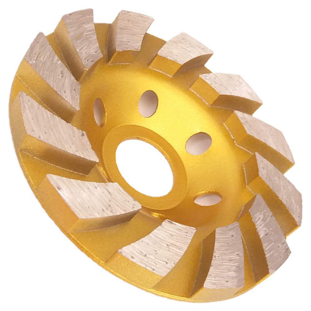 Meacase 4"(100mm) Diamond Cup Grinding Wheel for Concrete Masonry Granite Marble Stone for Angle Grinder with 5/8"(16mm) Arbor