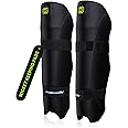 moonwalkr Cricket Wicket Keeping Shin Guards Cricket Guard for Keeper's Height (4'5" - 6'6") Wicket Keeping Pads Super Slim Gear Comes with a 3-inch Strap