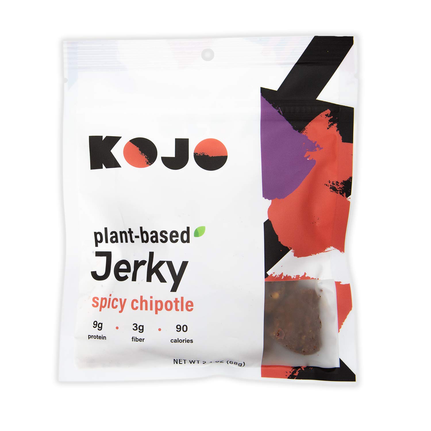 Kojo PlantBased Jerky, 100 Plant Based Jerky Protein Snacks, Spicy
