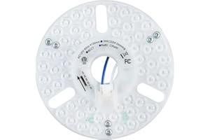 HAOLEDI 5.12" LED Ceiling Fan Light Retrofit Kit, 18W, 2200LM, 5CCT 3000K 3500K 4000K 5000K 6000K Adjustable, 120V, ETL Dimmable (18, Watts)