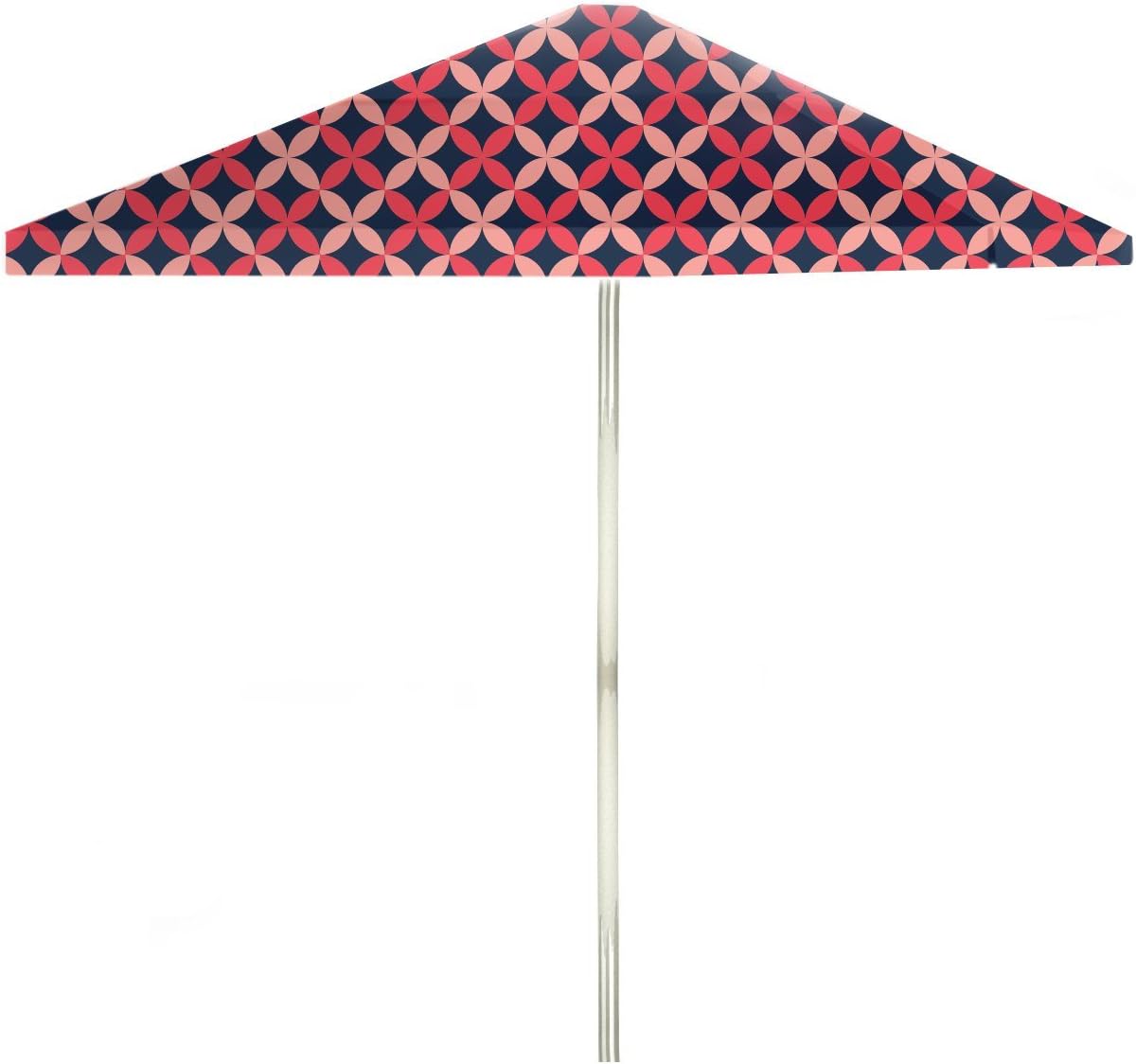 Amazon Com Best Of Times 1020w2117 Ps N Vintage Floral 8 Ft Tall Square Market Umbrella One Size Pink Salmon Navy Garden Outdoor