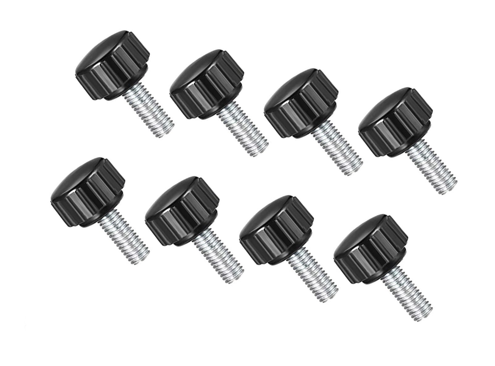 MACHSWON Knurled Clamping Knobs Grip Thumb Screw on Type for Saw, Drill Press, Lathe and Routing jigs Male Thread Knurled Clamping Knobs M5 x 16mm 8pcs — image 1