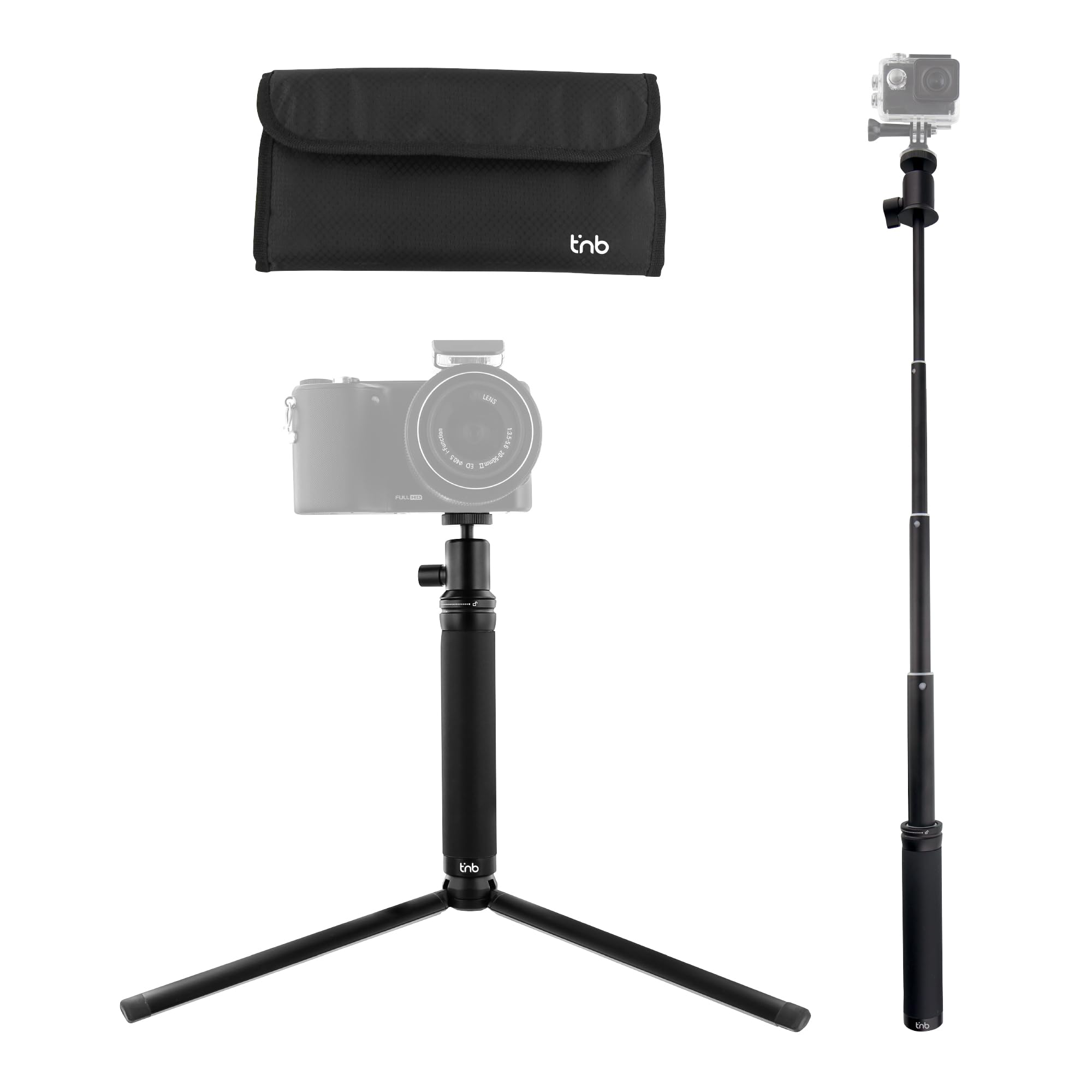 T 'nB 4 in 1 Tripod for Smartphone Black