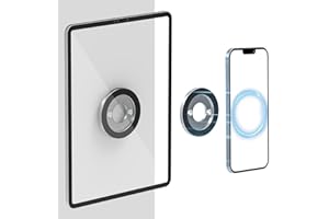 WOLEYI Adhesive Magnetic Tablet Wall Mount Holder - [2-Pack] Sticky Wall Magnetic Tablet Mount for Shower, Bathroom, Kitchen for iPad Pro 13, Air, Mini, Galaxy Tab, Z Fold, Fire HD, iPhone, Surface, Switch