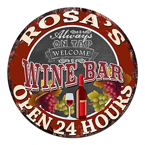 image for Generic Welcome ROSA’S WINE BAR Always on TAP open 24 hours Chic Tin