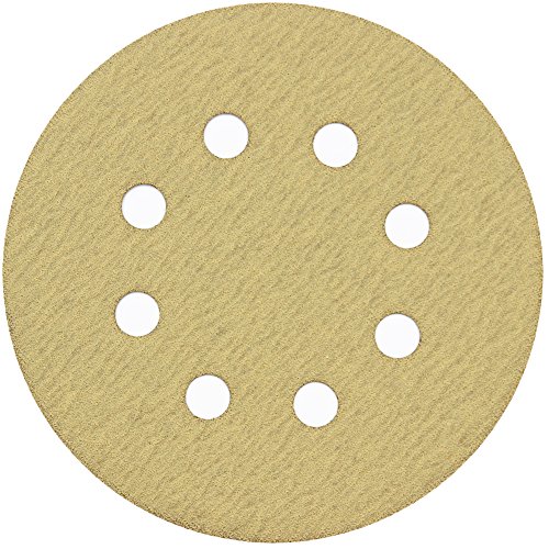 LotFancy 5in 8 Holes 120 Grit Sanding Discs, 100PCS Random Orbital