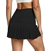 Buauty Pleated Tennis Skirts with Pocket High Waisted Athletic Golf Skorts for Pickleball Lightweight Workout Outfits