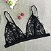 JUNKE Women Translucent Sheer Lace bralette Strap Camisole Bra