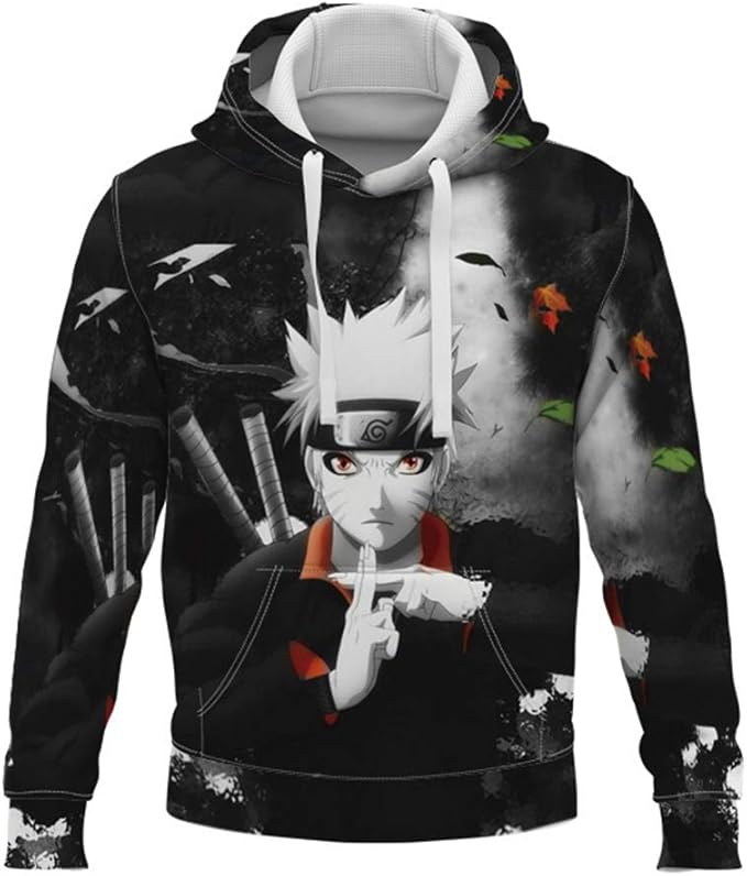 Boys 3D Hoodie Naruto Uniform Costume Anime Inspired Sweatshirt Amazon