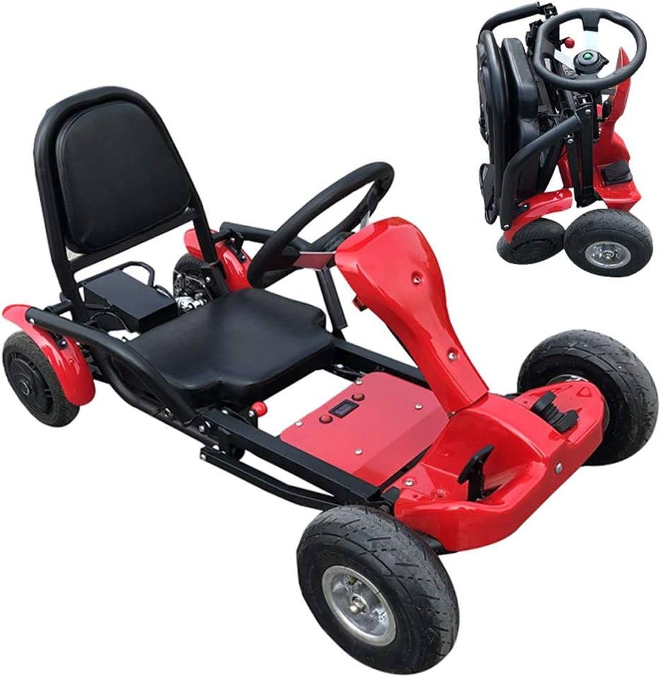 Kids Children Outdoor Pedal Go Kart Ride on Car, Lightweight Folding Electric Racer Pedal Car with Clutch Pedal EVA Wheels Ebike