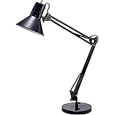 Bostitch Office VLF100D Swing Arm Desk Lamp, Metal, 36" Reach with Multi-Joint Adjustment, Includes Replaceable LED Bulb (VLF