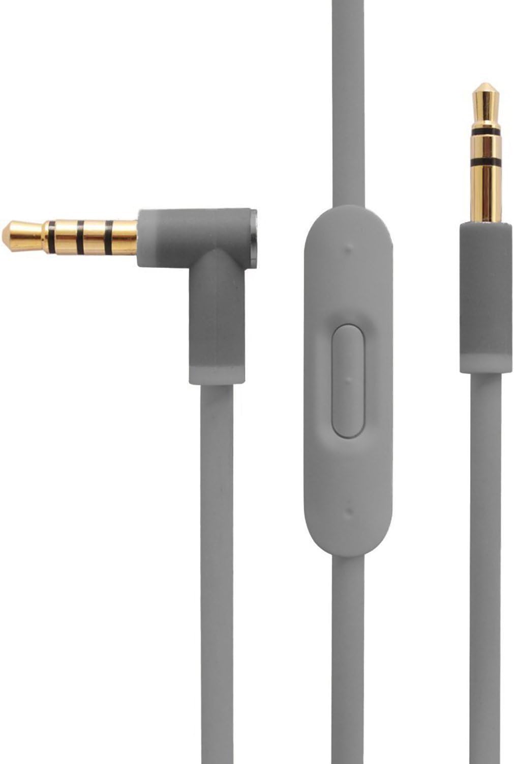 Dynas™ Replacement Cable For Dr Dre Beats Monster Headphones Control Remote Cord Pro Solo Studio Mixr Aux Auxiliary Lead (Grey)