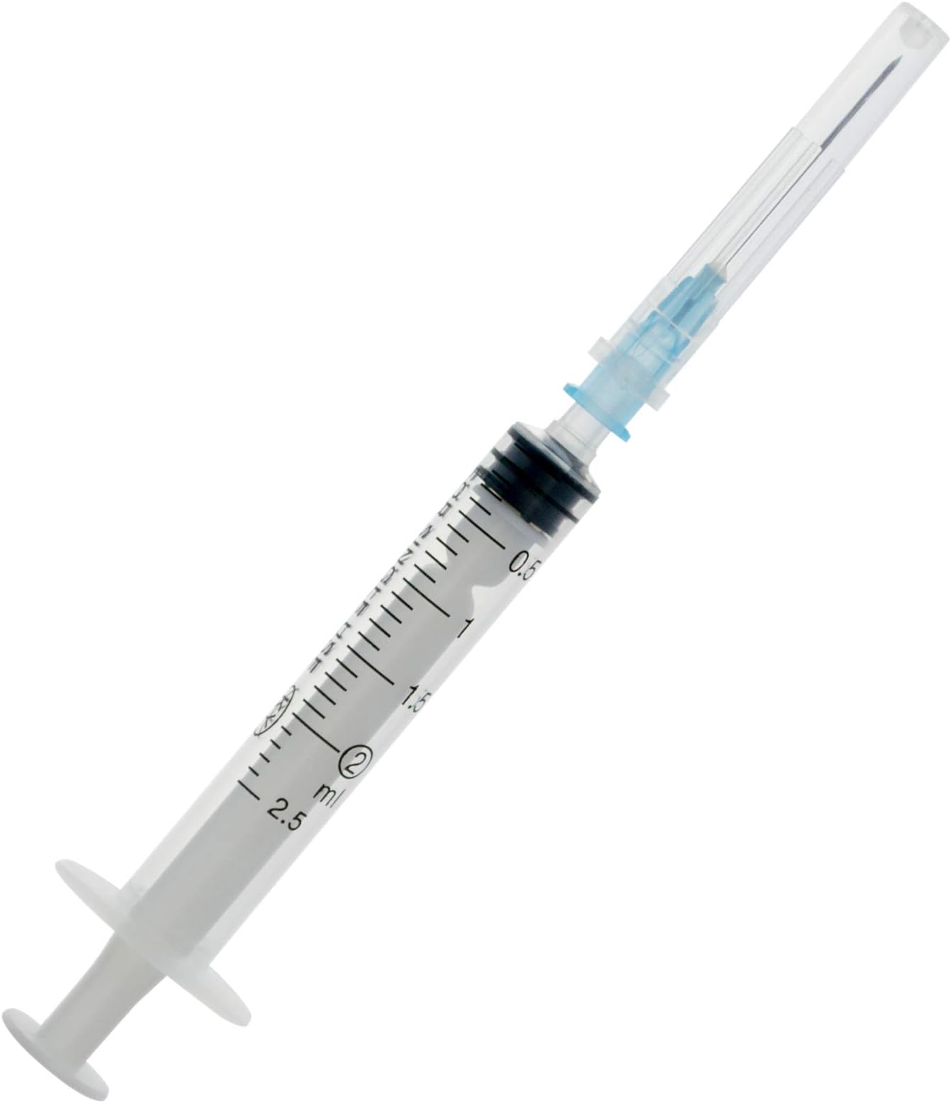 Syringe With 23Ga Needle And Cap, Plastic Aseptic Packaging. (2ml/cc-20Pcs)