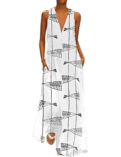 Multicolor 2xl Robe Longue Femme Soiree Chemise Sans Manche