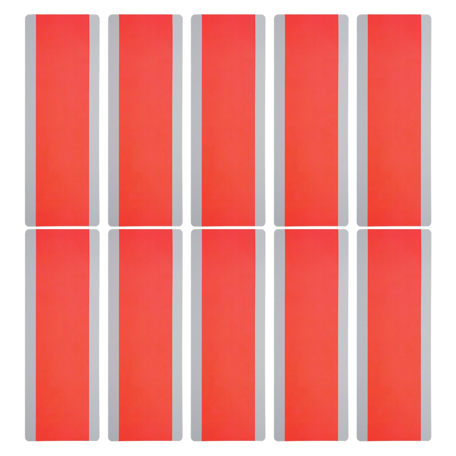 PATIKIL Guided Reading Strips, 10pcs Tracking Highlight Colored Overlay Bookmark Reduce Visual Stress Teacher Teaching Supplies for Classroom, Red 19x7cm
