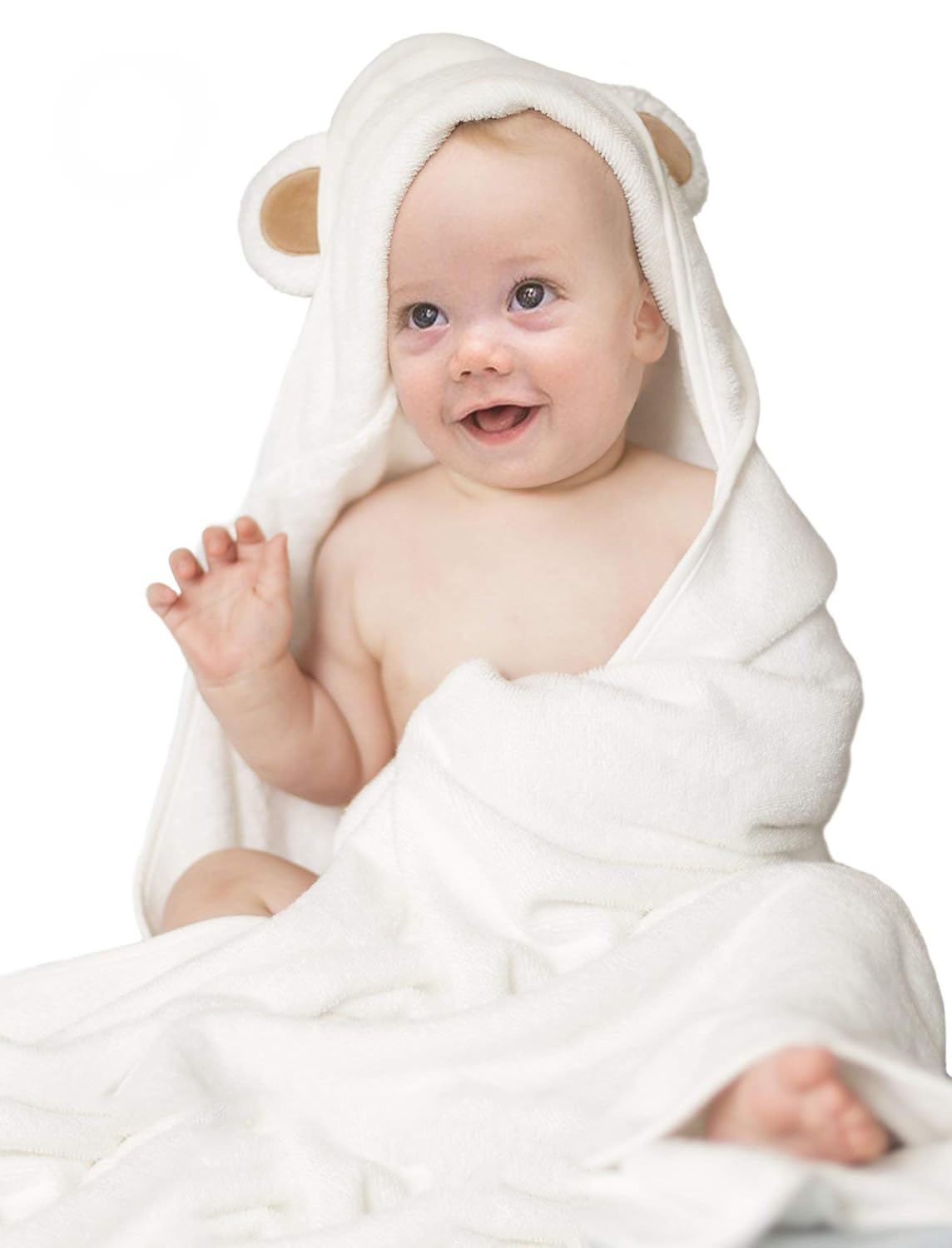 Baby Hooded Bath Towels for Girls and Boys, 100 Organic