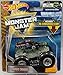 Hot Wheels Monster Jam 2018 Nite Glo Cage Grave Digger (Includes Re-Crushable Car) 1:64 Scale